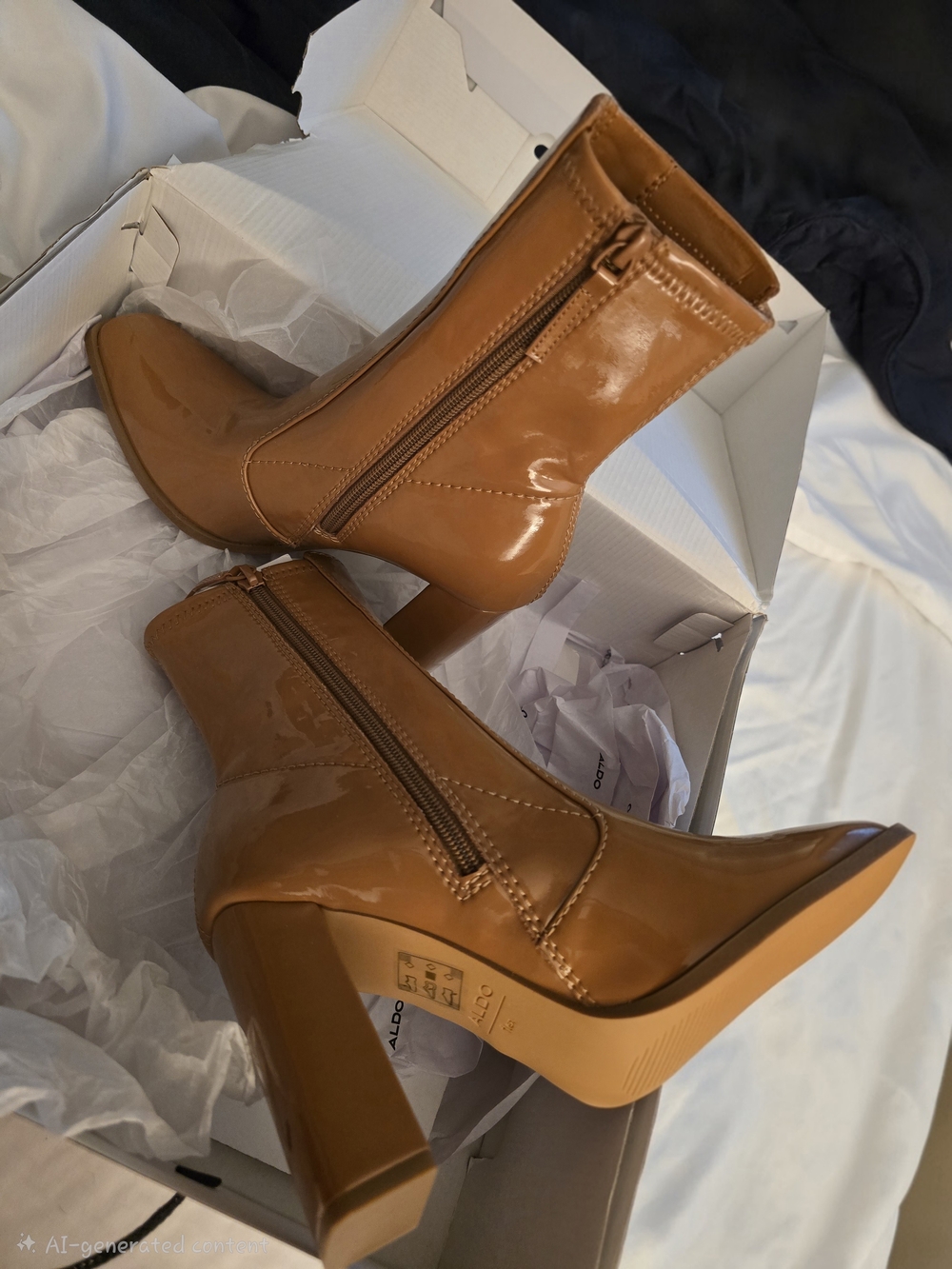 *Brand New* Aldo Audrella Block Heel Boots - Picture 2 of 5